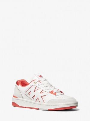 Michael Kors Rebel Leather Sneaker Spor Ayakkabı Kadın Mercan Renkli | 492376-EOK
