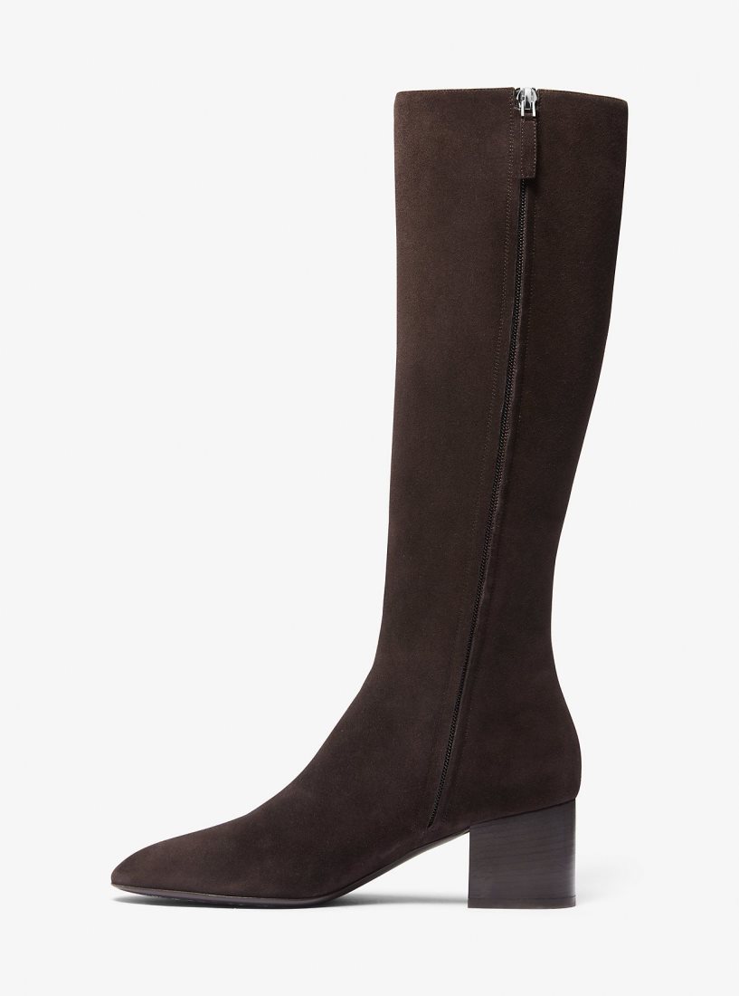 Michael Kors Ali Suede Boot Bot Kadın Çikolata | 048691-KGJ