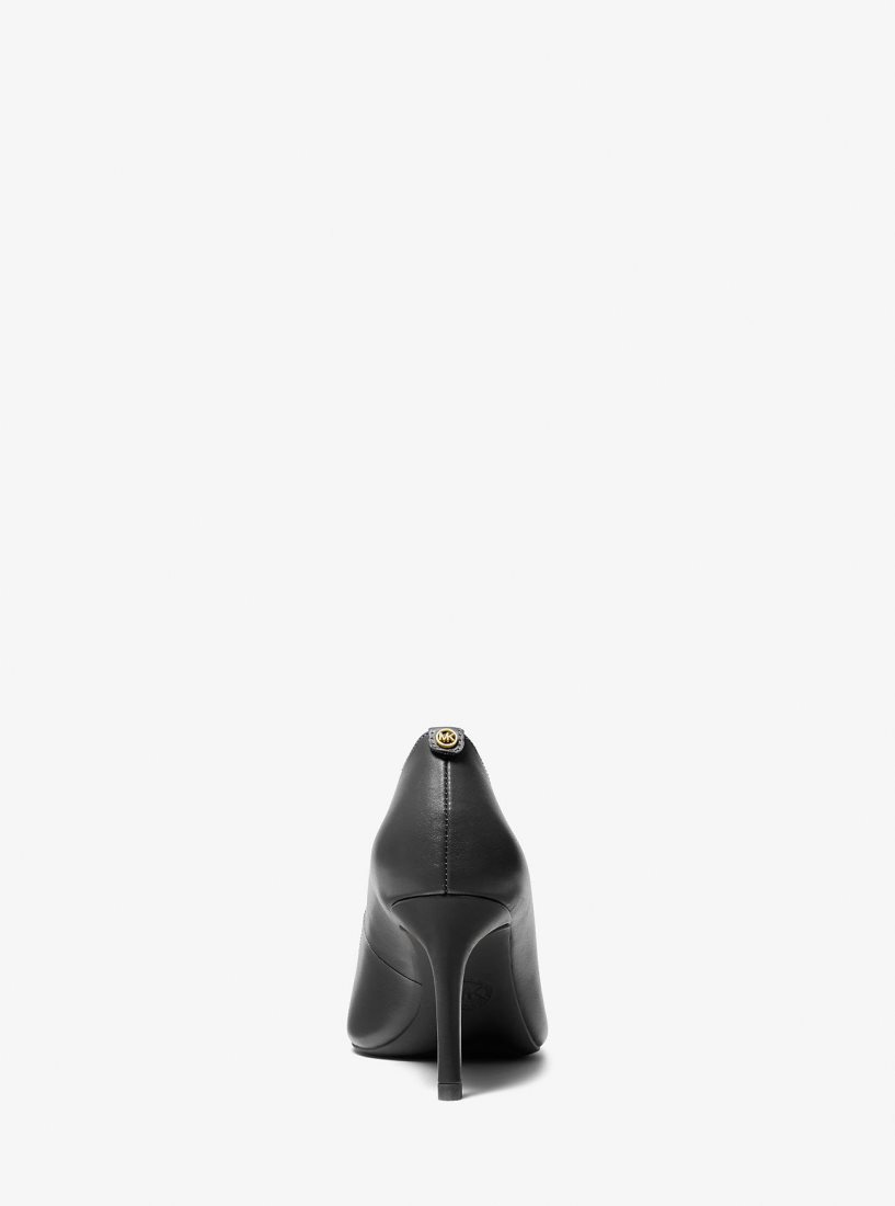 Michael Kors Alina Flex Leather Pump Stiletto Kadın Siyah | 570648-XTO