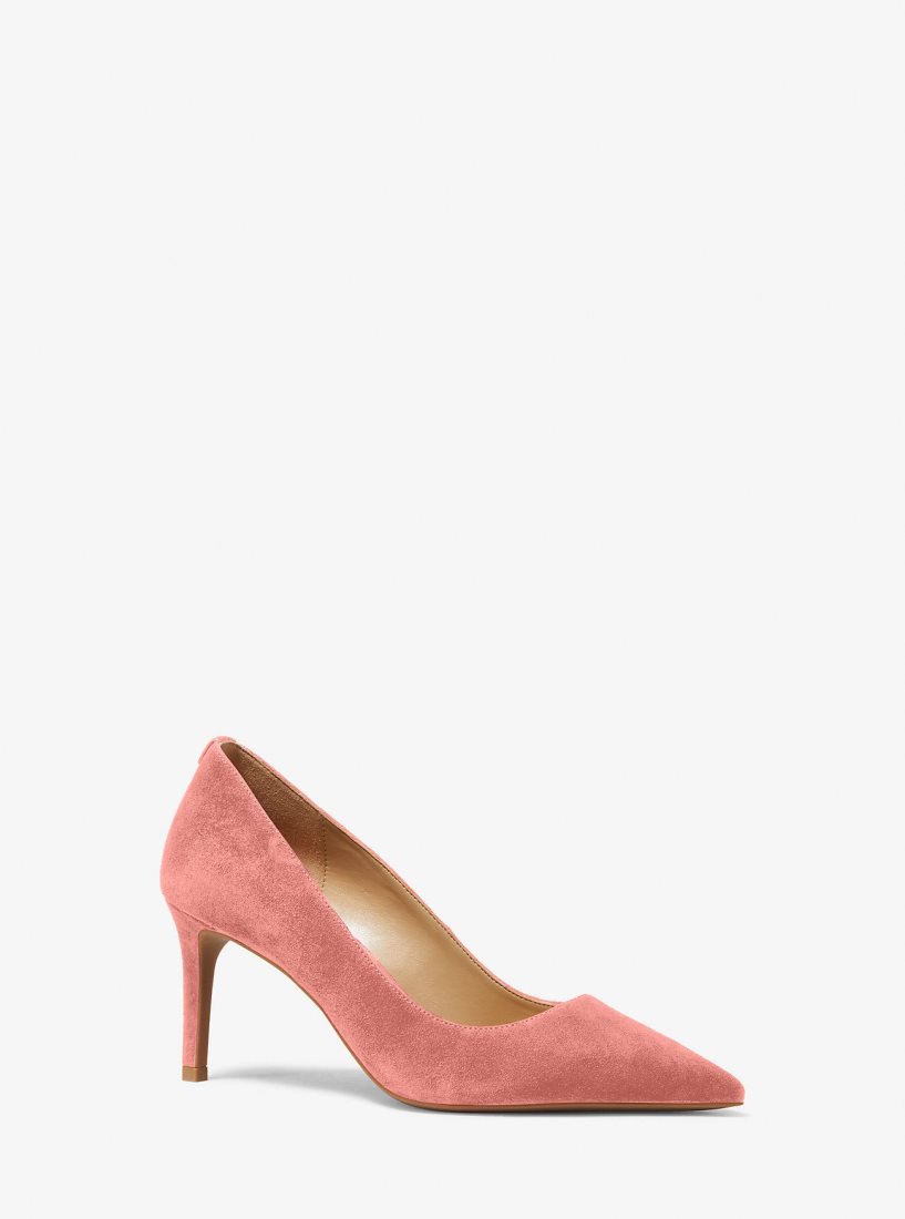 Michael Kors Alina Flex Suede Pump Stiletto Kadın Pembe | 839504-DWR