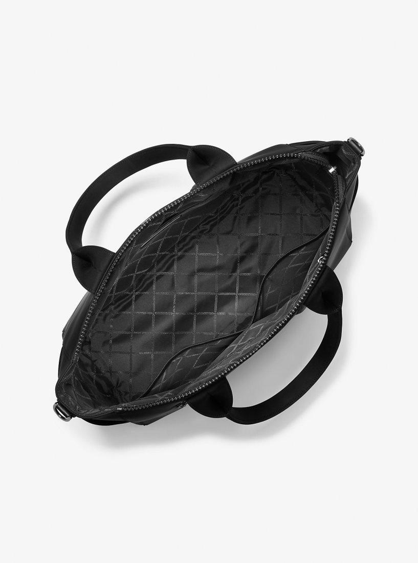 Michael Kors Brooklyn Scuba Travel Tote Bag Duffle Çanta Erkek Siyah | 871496-QGC