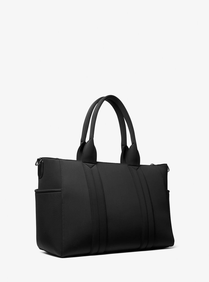 Michael Kors Brooklyn Scuba Travel Tote Bag Duffle Çanta Erkek Siyah | 871496-QGC
