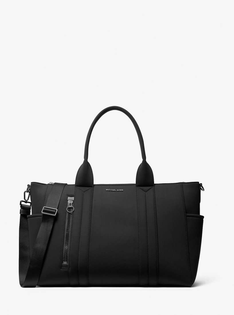 Michael Kors Brooklyn Scuba Travel Tote Bag Duffle Çanta Erkek Siyah | 871496-QGC
