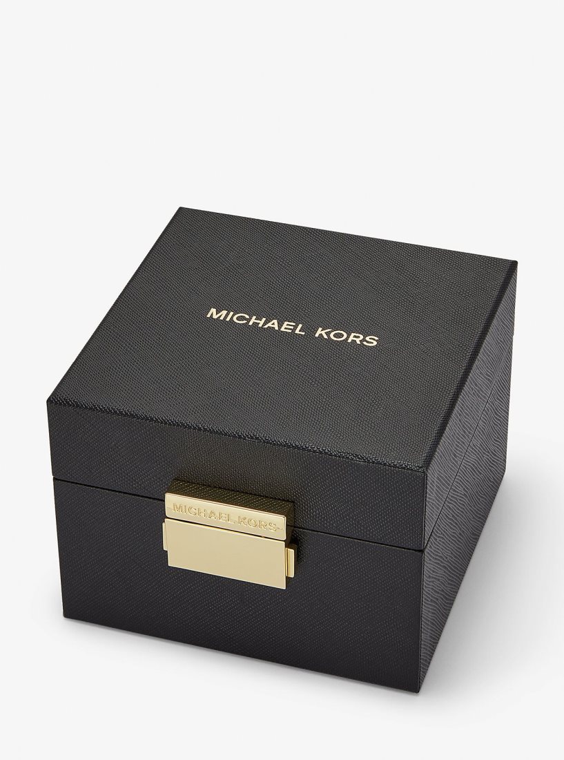 Michael Kors Lexington Pave Gold-Tone Watch and Jewelry Gift Set Gold-tone Kadın Altın | 893571-TOC