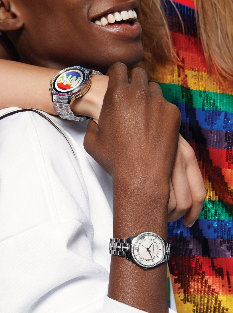 Michael Kors Mini Lauryn Pave Silver-Tone Watch Silver-tone Kadın Gümüş | 203658-XFW