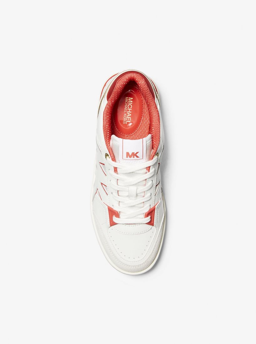 Michael Kors Rebel Leather Sneaker Spor Ayakkabı Kadın Mercan Renkli | 492376-EOK