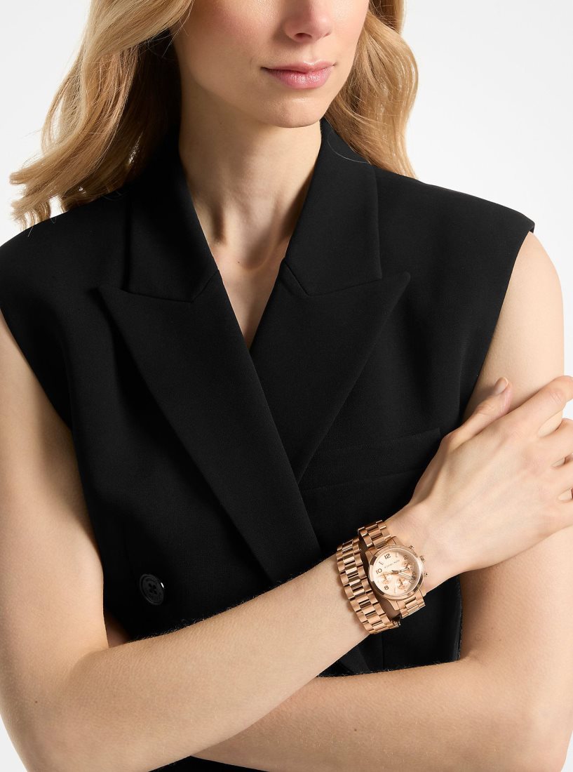 Michael Kors Runway Rose Gold-Tone Wrap Watch Gold-tone Kadın Pembe Altın | 761495-FNK