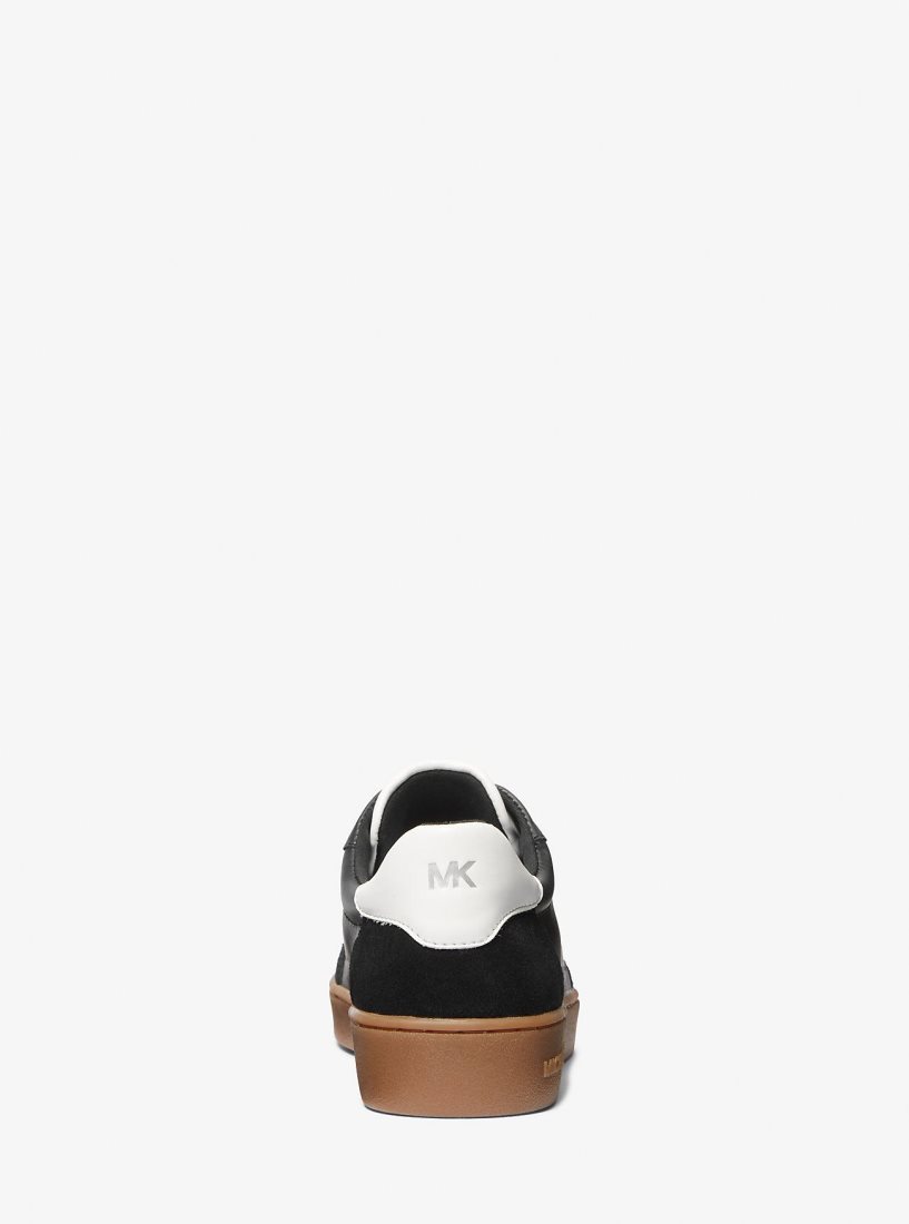 Michael Kors Scotty Leather Sneaker Spor Ayakkabı Kadın Siyah | 840527-XMJ