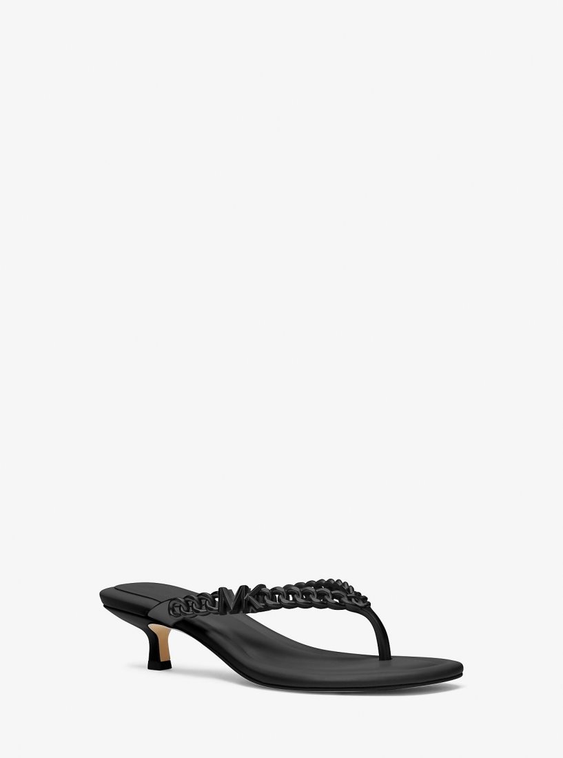 Michael Kors Zaza Kitten Sandal Sandalet Kadın Siyah | 157634-ZAW
